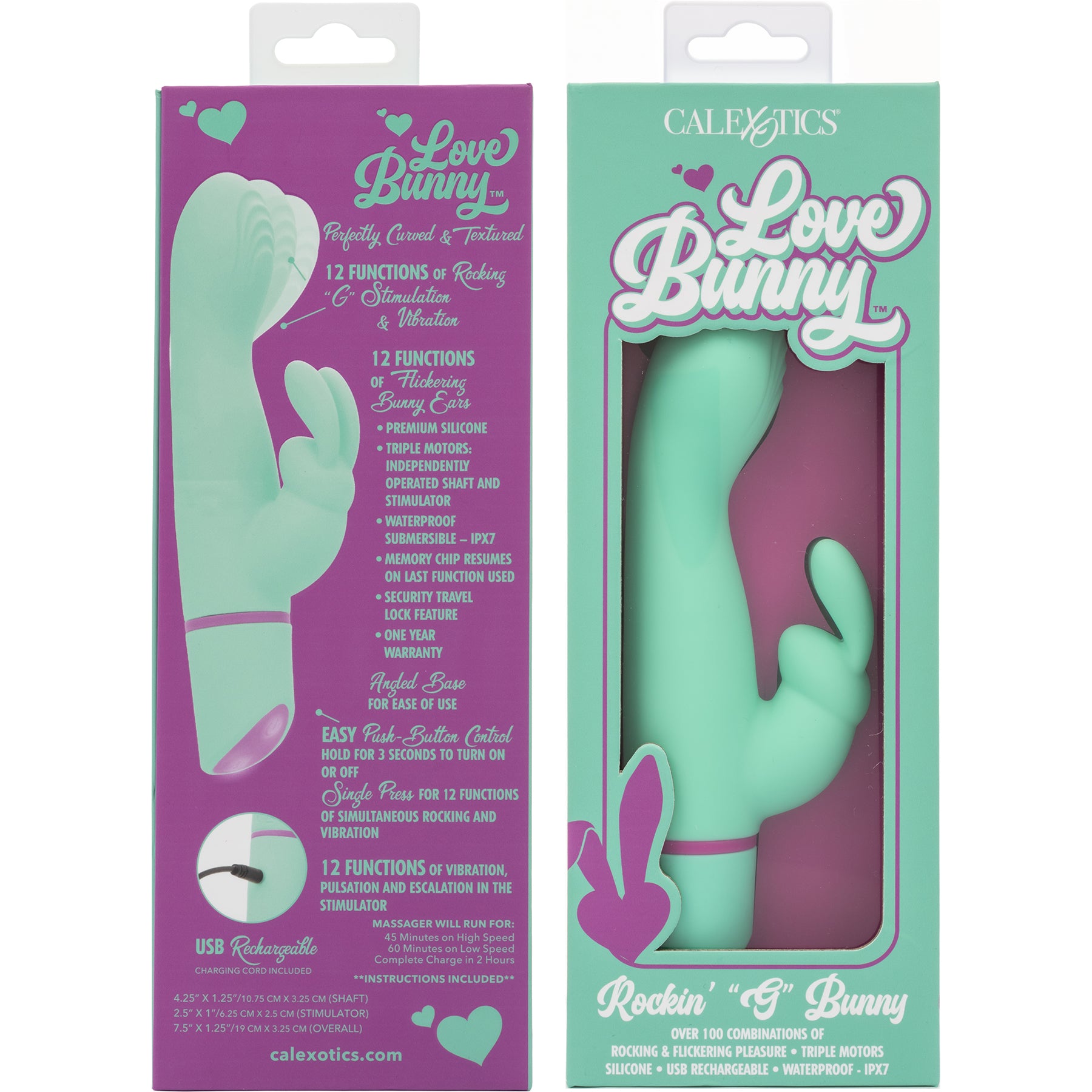 Love Bunny™ Rockin" "G" Bunny Silicone Rocking Motion G-Spot Rabbit Vibrator