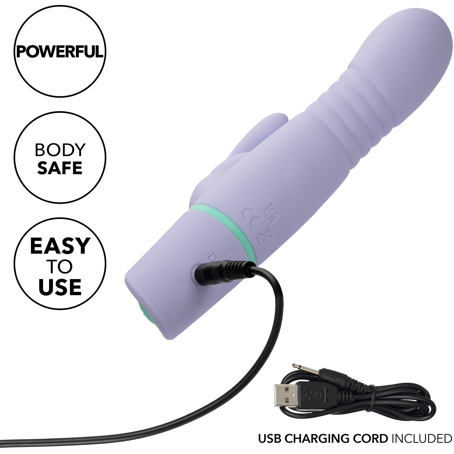 Love Bunny Thrusting Bunny Rechargeable Silicone Rabbit Style Vibrator