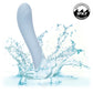 Azure Collection Contoured G Rechargeable Waterproof Silicone G-Spot Vibrator By CalExotics