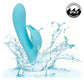 Azure Collection Bunny G Rechargeable Waterproof Silicone Rabbit Vibrator By CalExotics