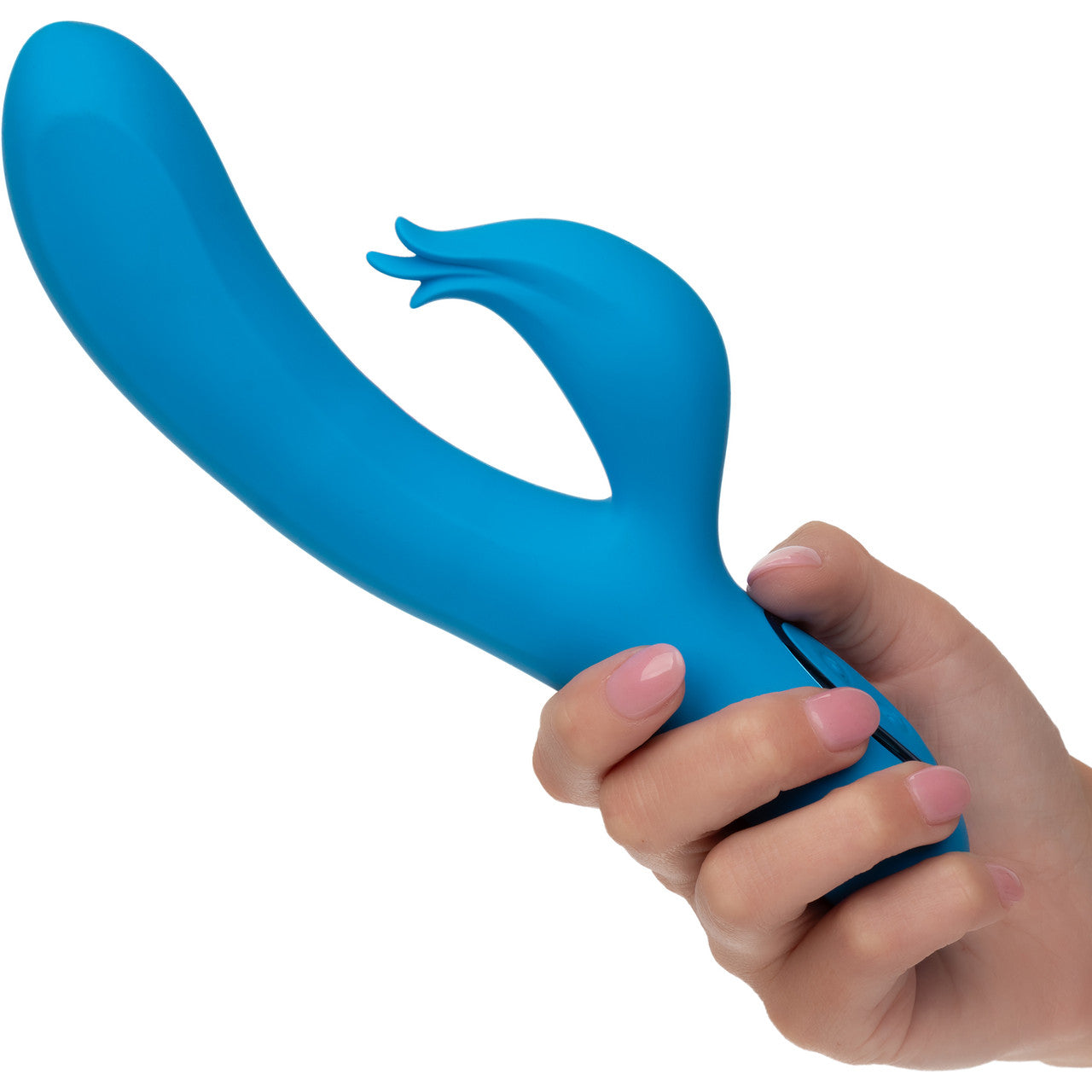 Azure Collection Flutter G Rechargeable Waterproof Silicone Rabbit Vibrator By CalExotics