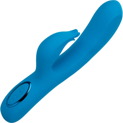 Azure Collection Flutter G Rechargeable Waterproof Silicone Rabbit Vibrator By CalExotics