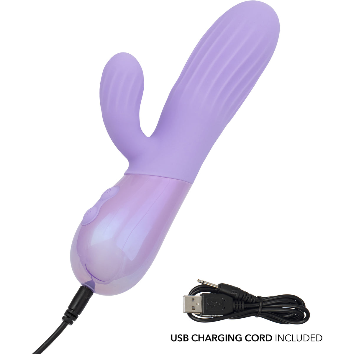 Aura Rotating Ripple Rechargeable Silicone Rotating Rabbit Vibrator By CalExotics