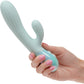 Aura Dual Ripple Rechargeable Silicone Rabbit Vibrator By CalExotics