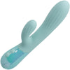 Aura Dual Ripple Rechargeable Silicone Rabbit Vibrator By CalExotics