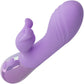 Aura Dual Bunny Rechargeable Silicone Rabbit Vibrator By CalExotics