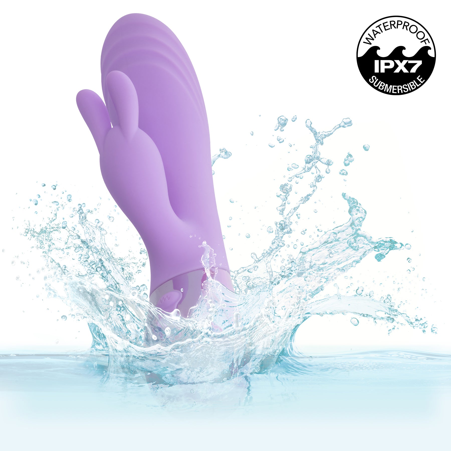 Aura Dual Bunny Rechargeable Silicone Rabbit Vibrator By CalExotics