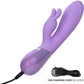 Aura Dual Bunny Rechargeable Silicone Rabbit Vibrator By CalExotics