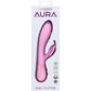 Aura Dual Flutter Rechargeable Silicone Rabbit Vibrator By CalExotics