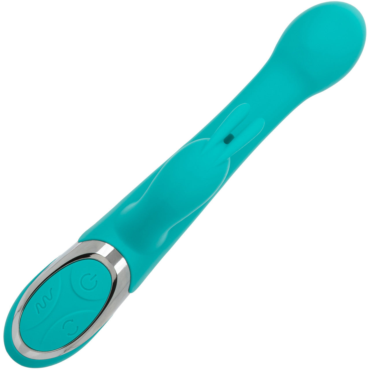 Enchanted Oscillate Rechargeable Thrusting & Rotating Beads Dual Stimulation Vibrator By CalExotics - Blue