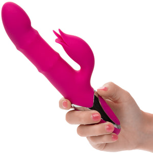 Enchanted Embrace Rechargeable Thrusting Beads Dual Stimulation Vibrator By CalExotics