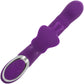 Enchanted Flutter Rechargeable Thrusting & Rotating Beads Dual Stimulation Vibrator By CalExotics - Purple