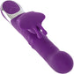 Enchanted Flutter Rechargeable Thrusting & Rotating Beads Dual Stimulation Vibrator By CalExotics - Purple