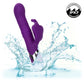 Enchanted Flutter Rechargeable Thrusting & Rotating Beads Dual Stimulation Vibrator By CalExotics - Purple