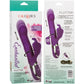 Enchanted Flutter Rechargeable Thrusting & Rotating Beads Dual Stimulation Vibrator By CalExotics - Purple