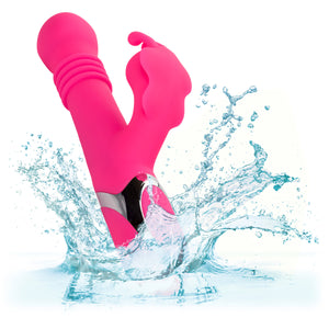 Enchanted Kissing Butterfly Thrusting & Rotating Vibrator With Clitoral Stimulator By CalExotics