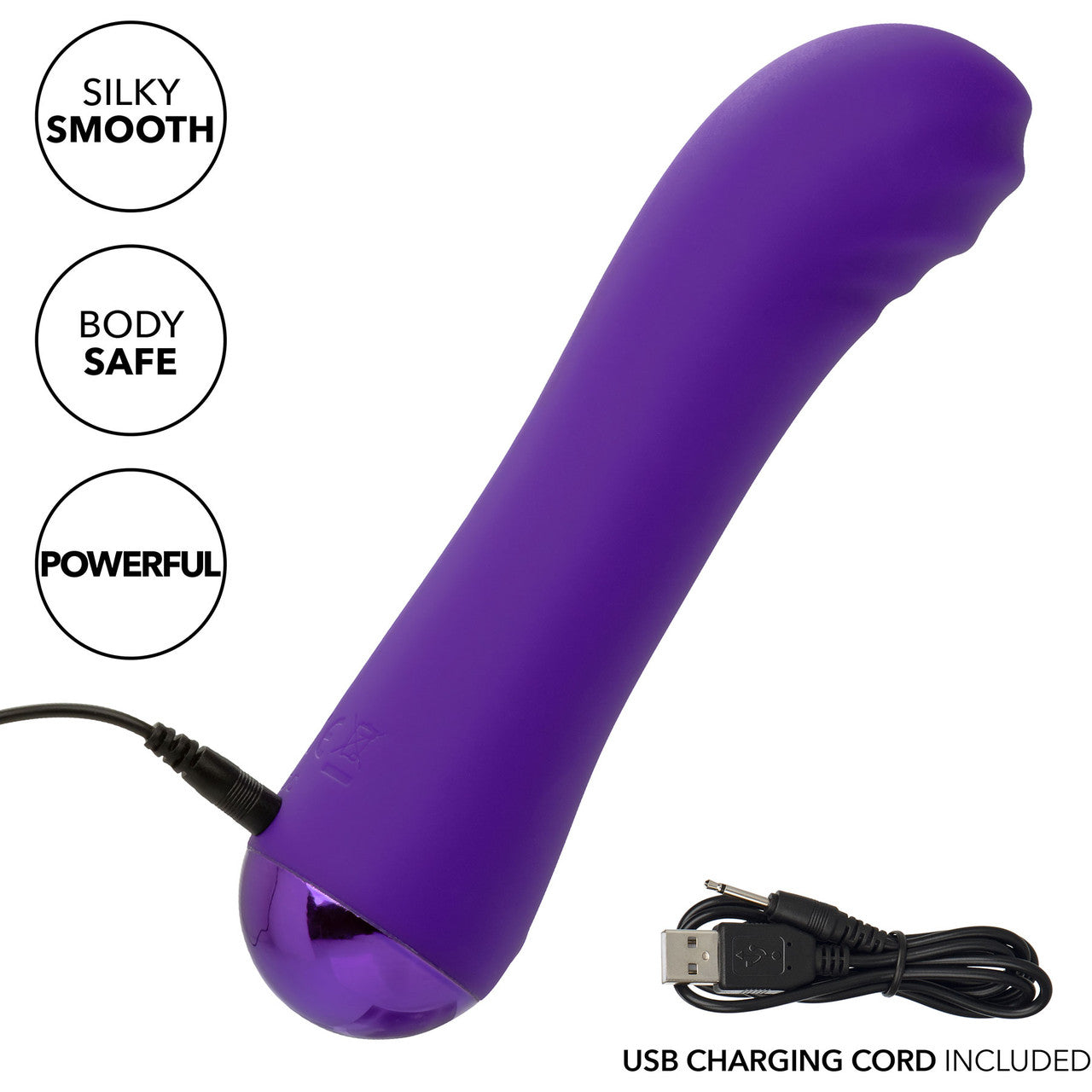 Thicc Chubby Buddy Rechargeable Waterproof Silicone G-Spot Vibrator By CalExotics - Purple