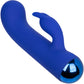 Thicc Chubby Bunny Rechargeable Waterproof Silicone Rabbit Vibrator By CalExotics - Blue