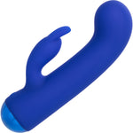 Thicc Chubby Bunny Rechargeable Waterproof Silicone Rabbit Vibrator By CalExotics - Blue