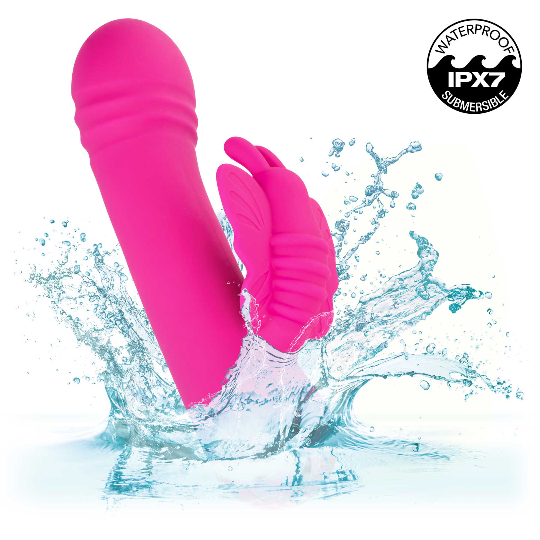 Thicc™ Chubby Rechargeable Silicone Vibrating Dual Stimulation Rotating Butterfly