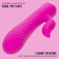 Extra Thicc™ Chubby Gyrating Rechargeable Silicone Rabbit Style Tickler