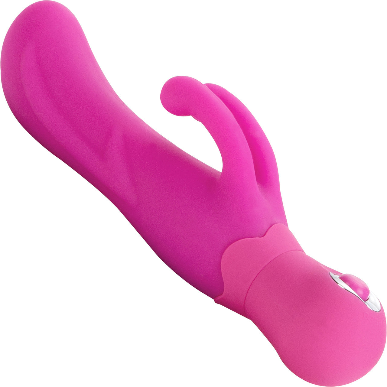 Double Dancer Waterproof Silicone Rabbit Style Vibrator By CalExotics - Pink