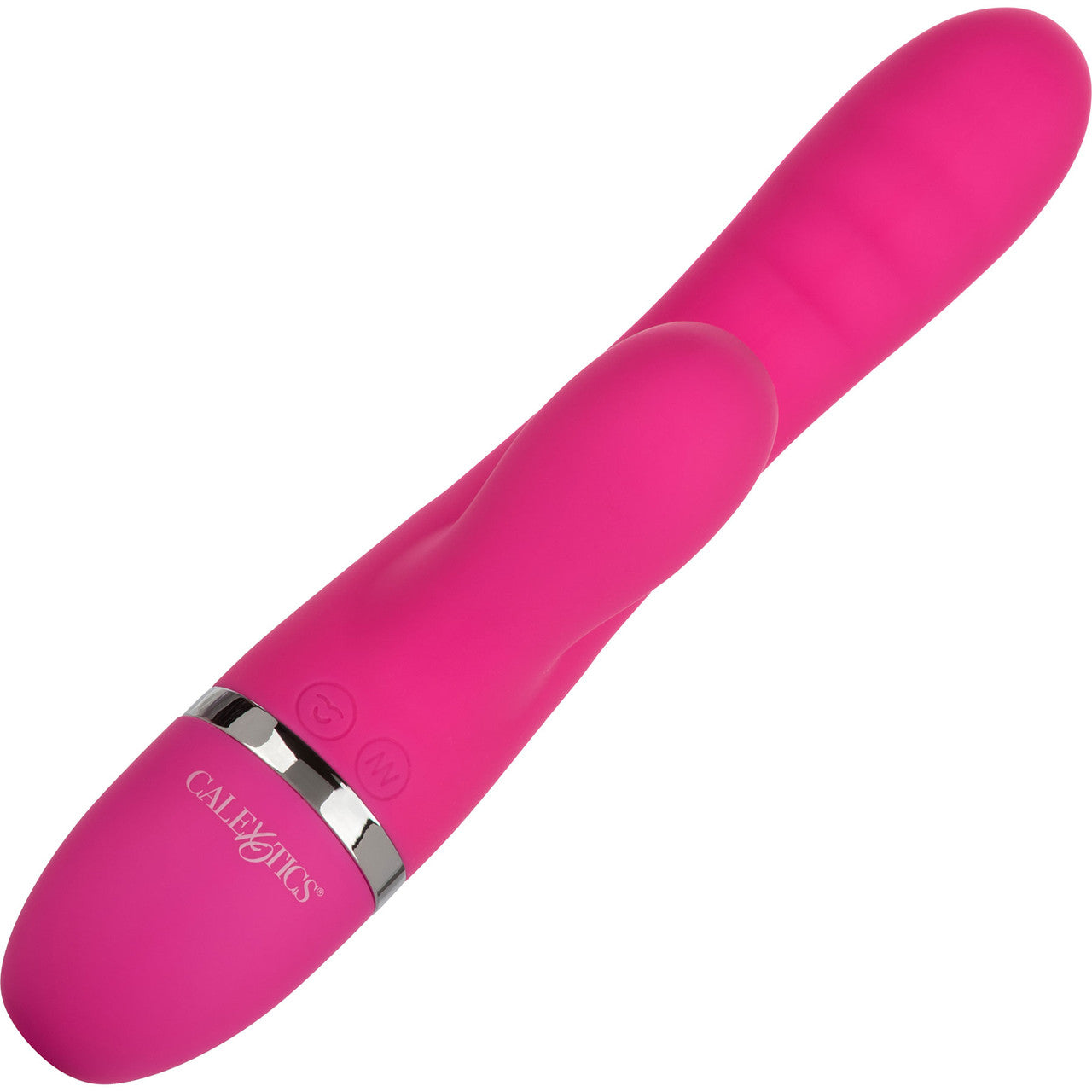 Foreplay Frenzy Pucker Dual Stimulation Vibrator With Suction By CalExotics - Pink