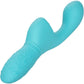 Rechargeable Butterfly Kiss Silicone Flicker Dual Stimulation Vibrator By CalExotics - Blue