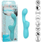 Rechargeable Butterfly Kiss Silicone Flicker Dual Stimulation Vibrator By CalExotics - Blue