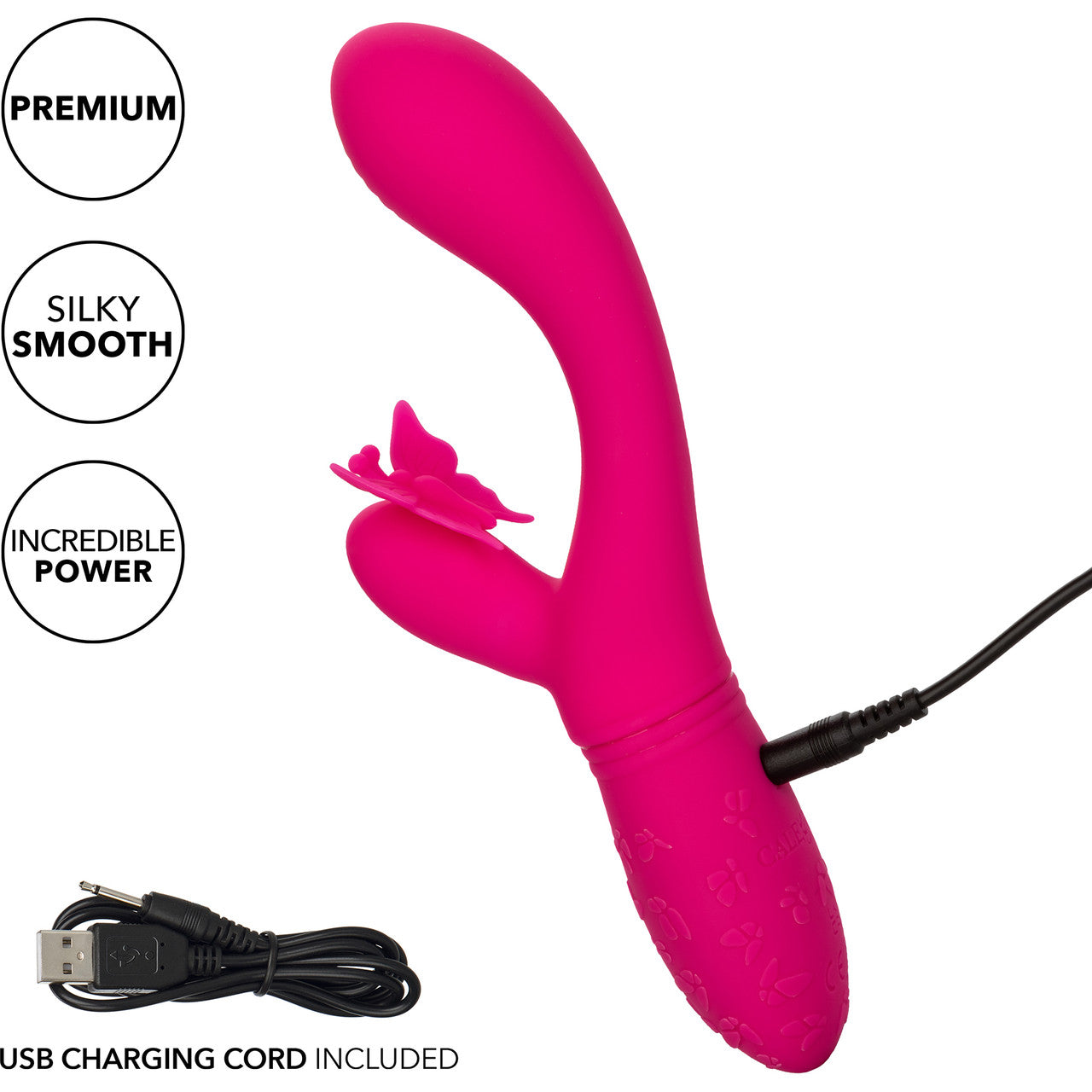 Rechargeable Butterfly Kiss Vibrator - Pink Rechargeable Butterfly Kiss Vibrator - Pink