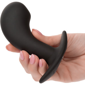 Rock Bottom Curved Probe Rechargeable Waterproof Silicone Vibrating Prostate Massager By CalExotics