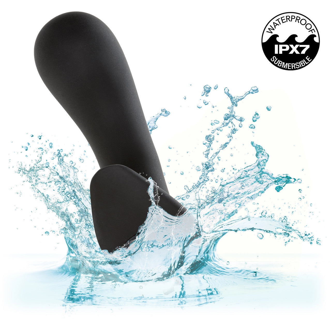 Rock Bottom Curved Probe Rechargeable Waterproof Silicone Vibrating Prostate Massager By CalExotics