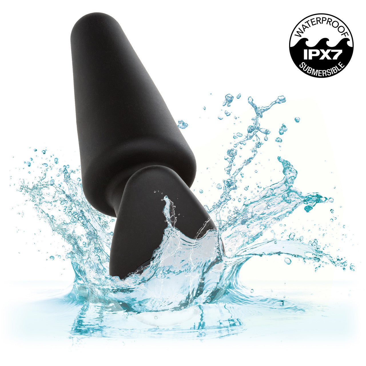 Rock Bottom Tapered Probe Rechargeable Waterproof Silicone Vibrating Butt Plug By CalExotics