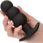 Rock Bottom Beaded Probe Rechargeable Waterproof Silicone Vibrating Butt Plug By CalExotics