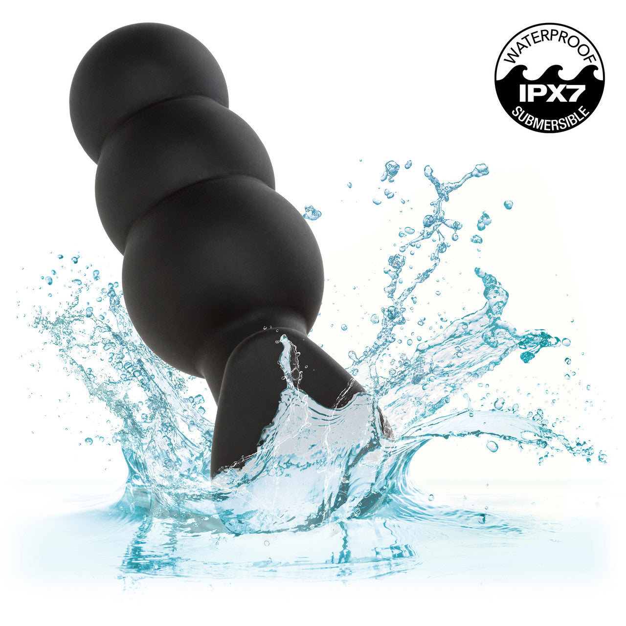 Rock Bottom Beaded Probe Rechargeable Waterproof Silicone Vibrating Butt Plug By CalExotics