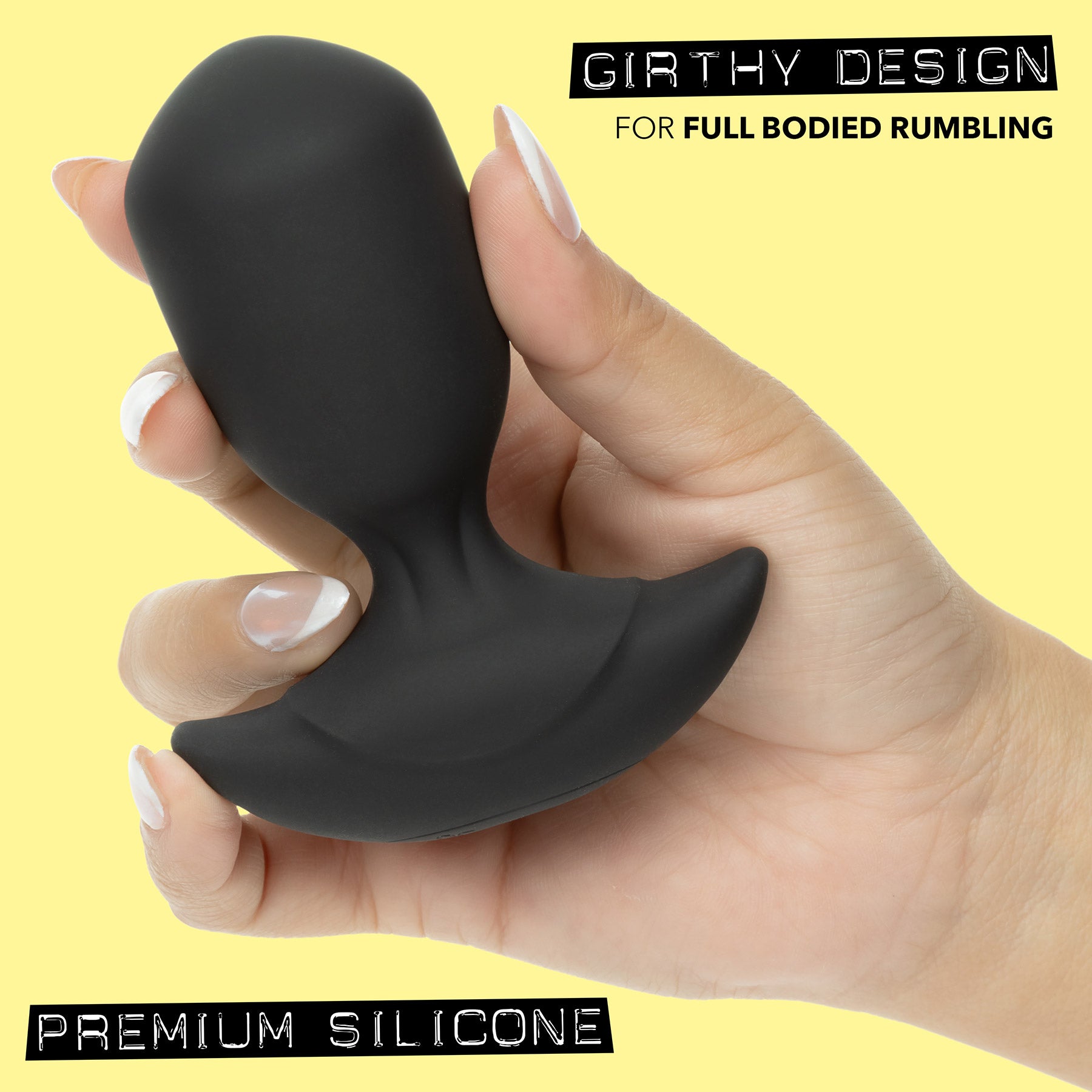 Rock Bottom™ Rumbling Torpedo Probe Rechargeable Waterproof Silicone Vibrating Butt Plug