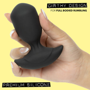 Rock Bottom™ Rumbling Torpedo Probe Rechargeable Waterproof Silicone Vibrating Butt Plug