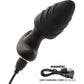 Rock Bottom™ Vibrating Rotating Probe Rechargeable Waterproof Silicone Butt Plug