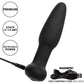 Bionic Pressure Rimming Probe Rechargeable Silicone Anal Stimulator By CalExotics - Black