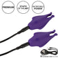 Nipple Play Nipplettes Rechargeable Vibrating Nipple Clamps By CalExotics - Purple