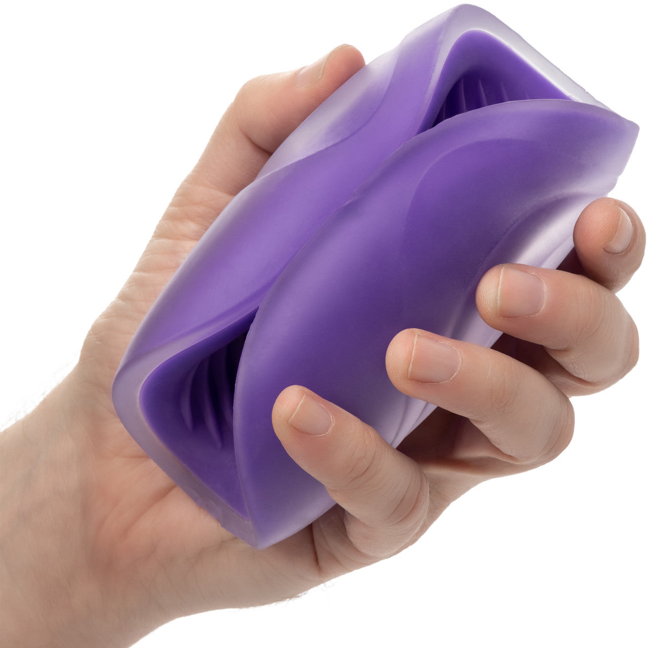 The Gripper Spiral Grip Penis Masturbator By CalExotics - Purple