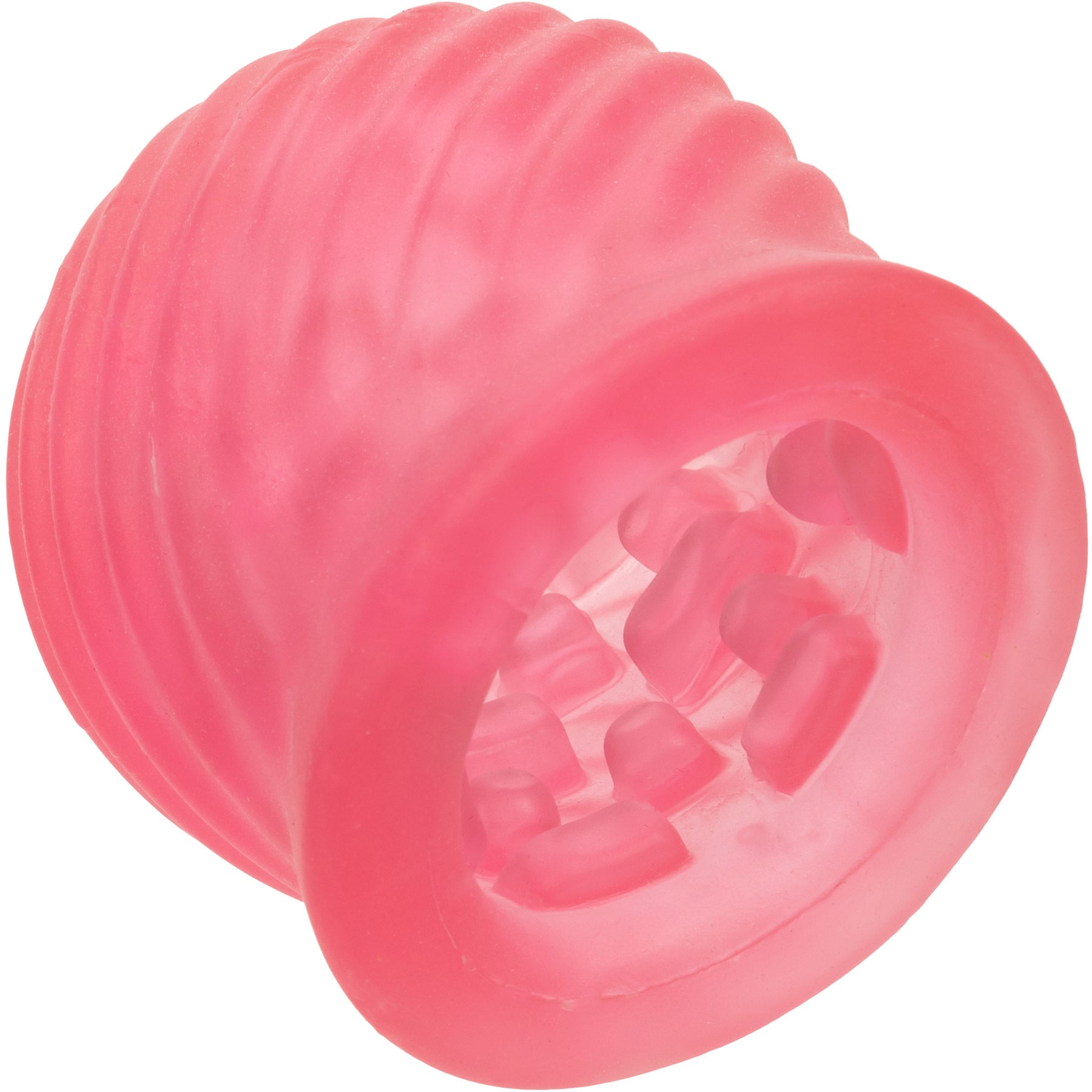 Pop Sock Tickler Reversible Textured Stroker By CalExotics - Pink