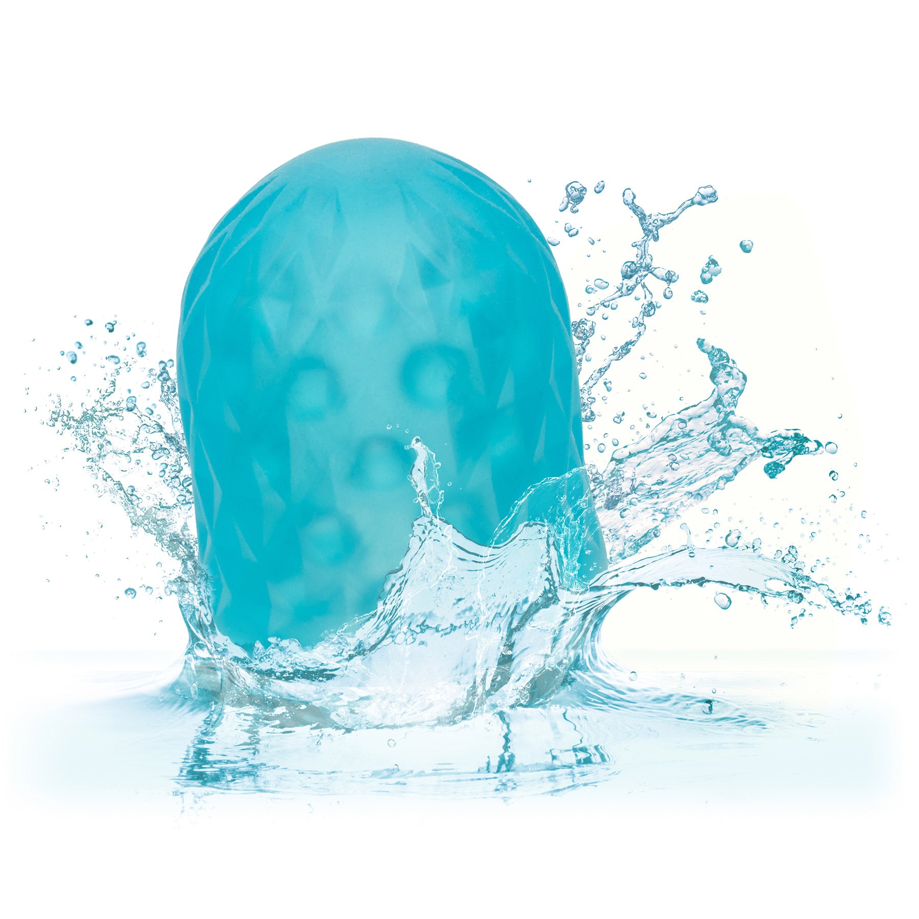 Pop Sock Tickler Reversible Textured Stroker By CalExotics - Blue