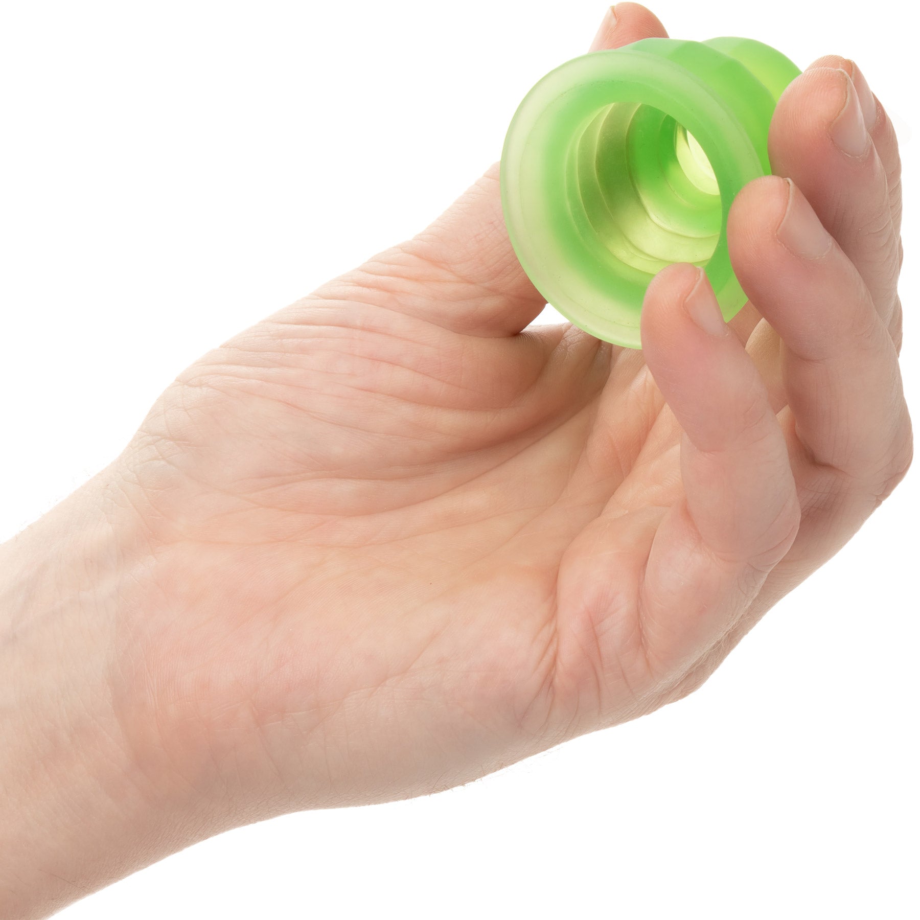 Pop Sock Tickler Reversible Textured Stroker By CalExotics - Green