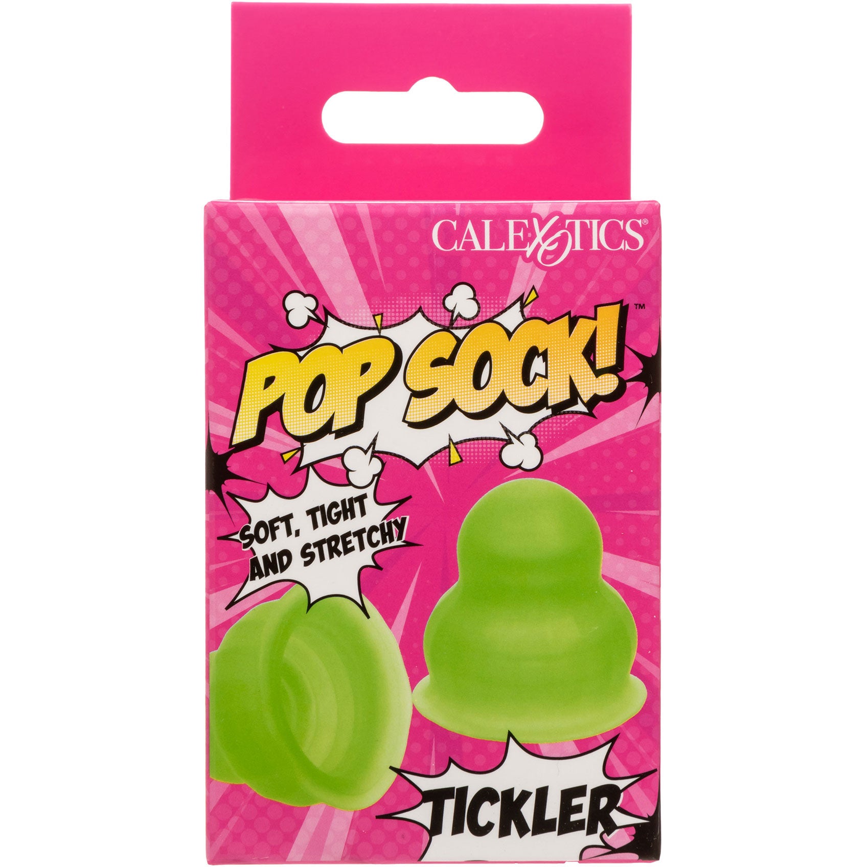 Pop Sock Tickler Reversible Textured Stroker By CalExotics - Green