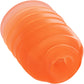 Pop Sock! Ribbed Reversible Open Ended Penis Stroker By CalExotics - Orange