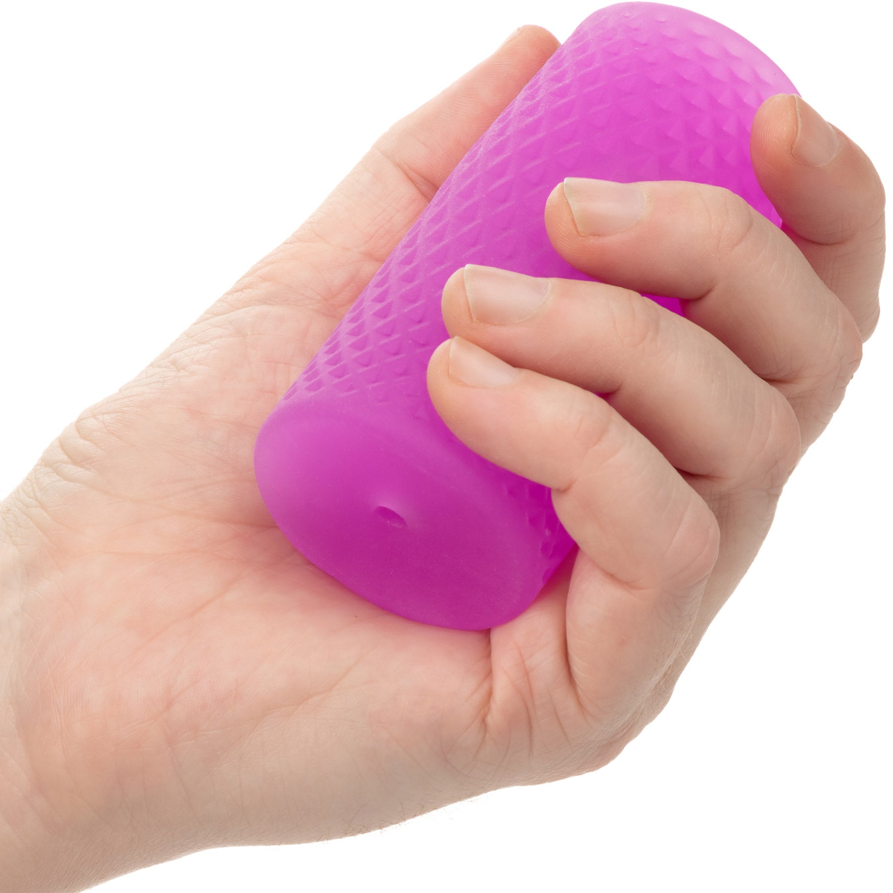 Pop Sock Beaded Penis Stroker By CalExotics - Purple