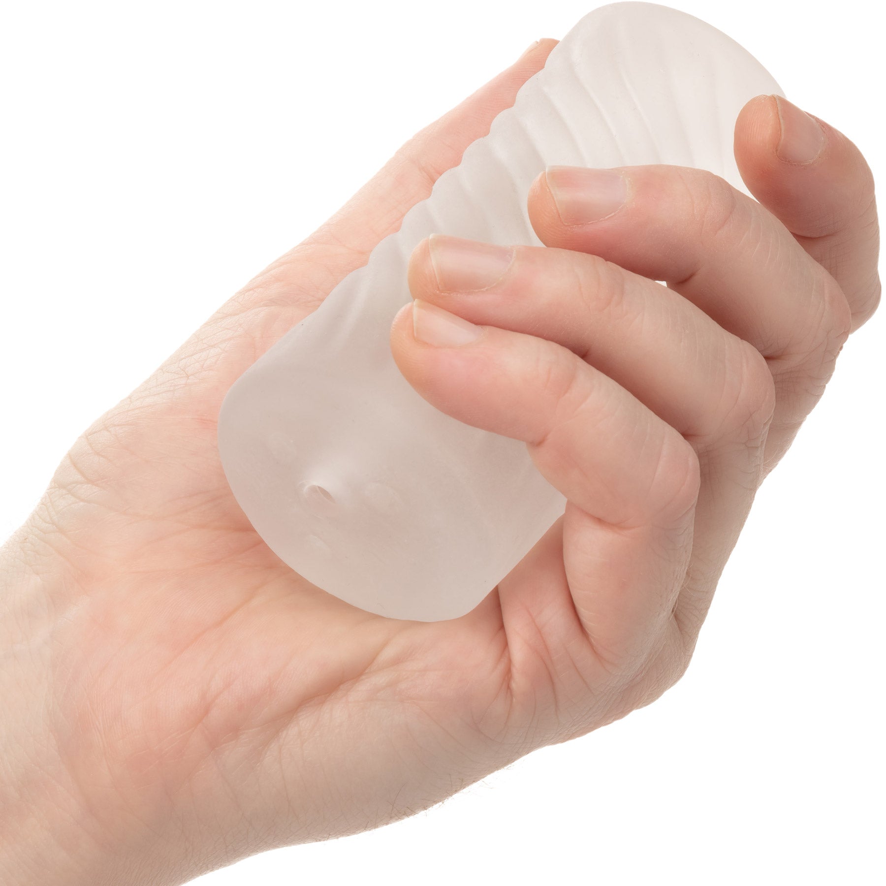 Pop Sock Beaded Penis Stroker By CalExotics - Clear