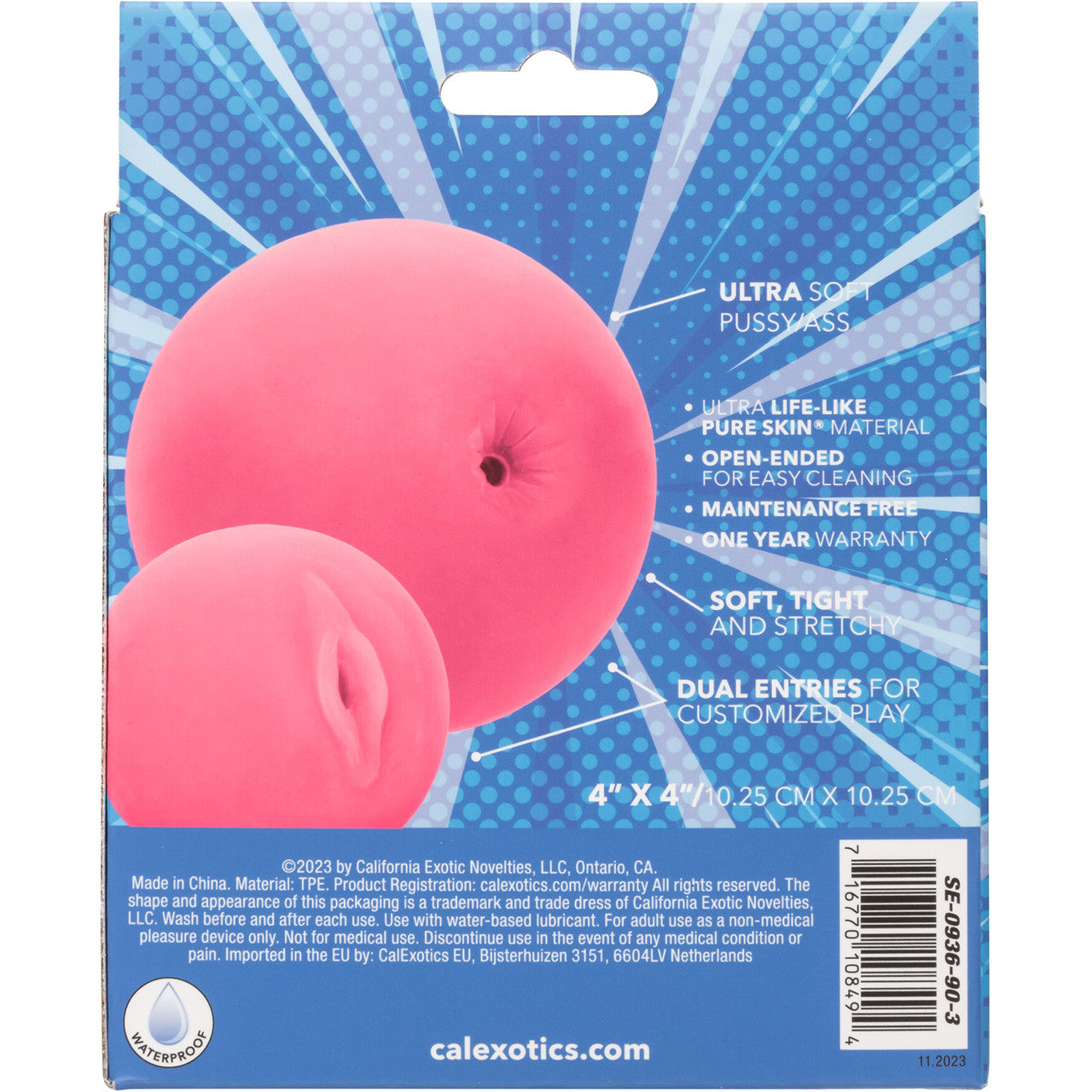 Pop Sock! Pussy & Ass Open Ended Penis Stroker By CalExotics - Pink Pop Sock! Pussy & Ass Open Ended Penis Stroker By CalExotics - Pink