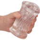 Cyclone Triple Chamber Easy Grip Penis Stroker By CalExotics - Clear